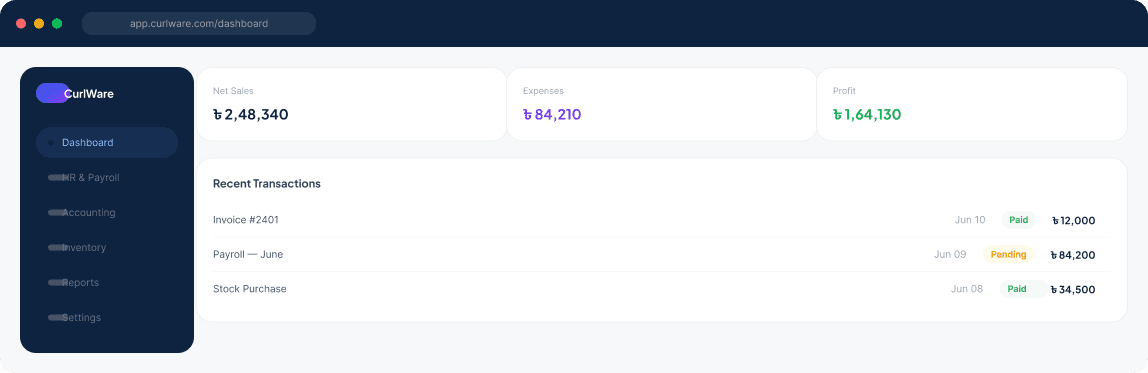 Desktop Dashboard